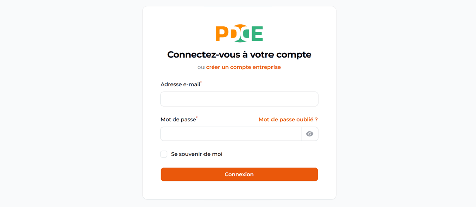 Connexion Ă la plateforme