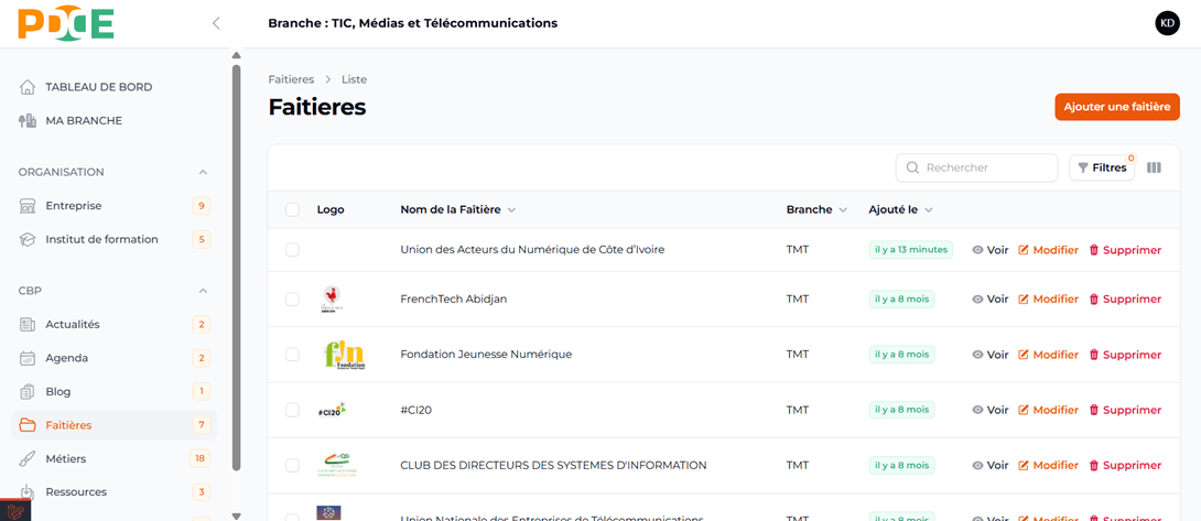Cliquer sur supprimer